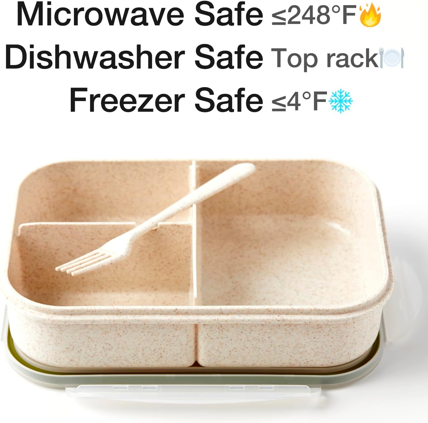 Portable Lightweight Rectangular Lunch Box | Eco-Friendly, Leakproof, Easy to Clean, Multi-Purpose