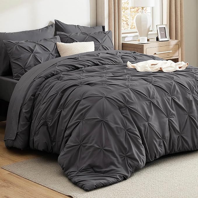 【Buy two get two free】Seven-piece bedding set, pleated bedding set, including sheet, pillowcase and pillowcase