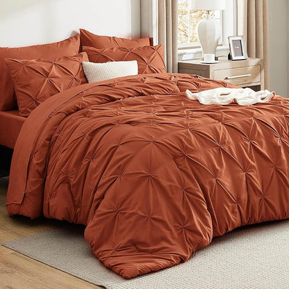 【Buy two get two free】Seven-piece bedding set, pleated bedding set, including sheet, pillowcase and pillowcase
