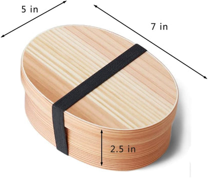 Wooden Bento Box | Eco-Friendly, Lightweight, Leakproof & Multi-Purpose