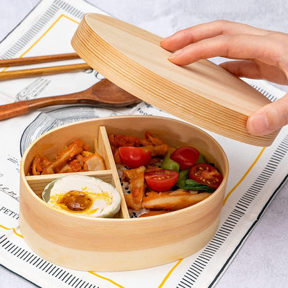 Wooden Bento Box | Eco-Friendly, Lightweight, Leakproof & Multi-Purpose