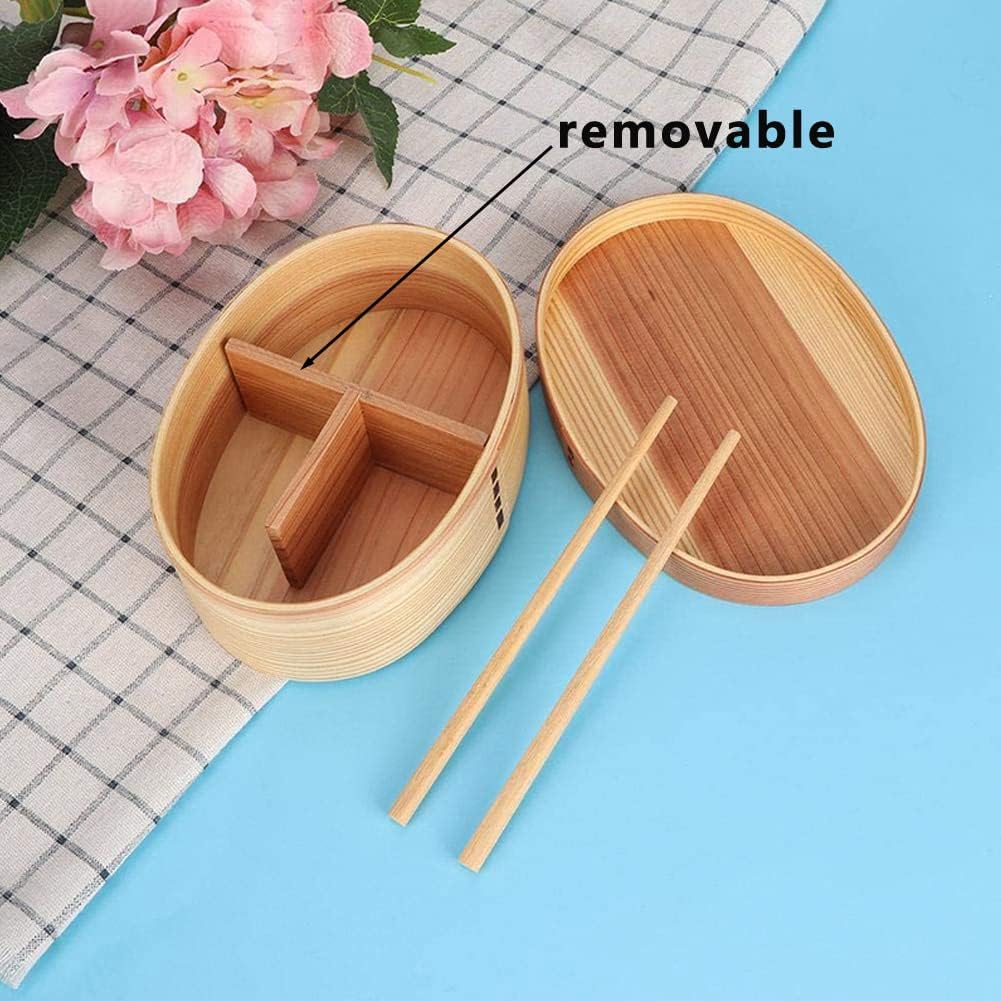 Wooden Bento Box | Eco-Friendly, Lightweight, Leakproof & Multi-Purpose
