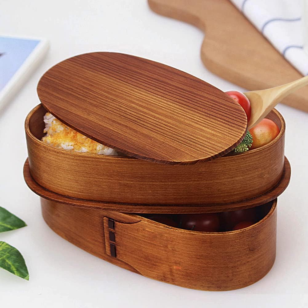 Wooden Multi-Layer Bento Box | Eco-Friendly, Large Capacity, Portable & Durable Food Container