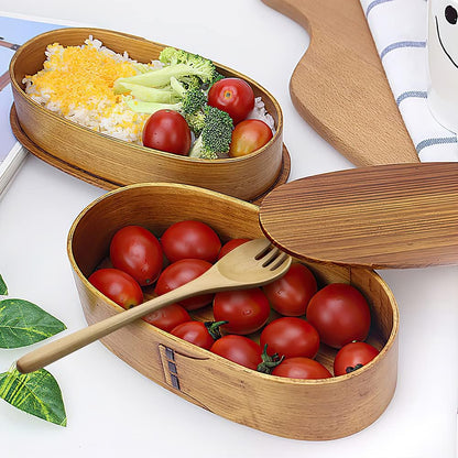 Wooden Multi-Layer Bento Box | Eco-Friendly, Large Capacity, Portable & Durable Food Container