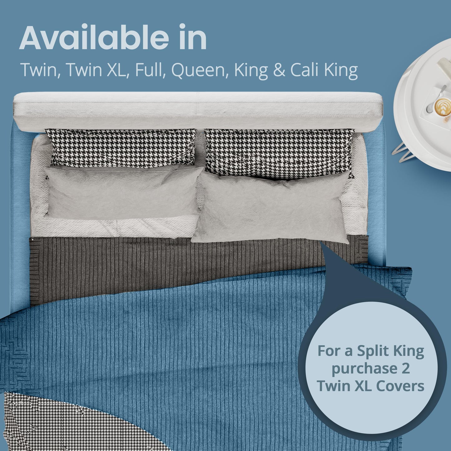 【Buy two get two free】SafeRest Waterproof Queen Size Mattress Protector - Fitted with Stretchable Pockets - Machine Washable Cotton Mattress Cover for Bed