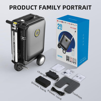 Smart rideable suitcase